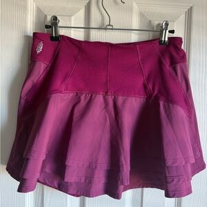 FP MOVEMENT by FREE PEOPLE Skort Tennis Active Running Skirt Purple Pink Pleat M